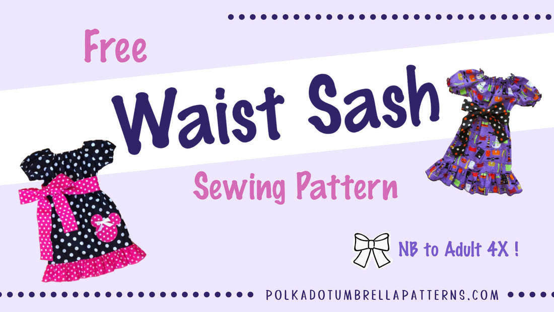 Free Waist Sash Sewing Pattern