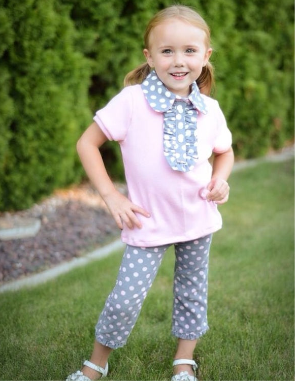 Brandi's Ruffled Polo Shirt for Kids