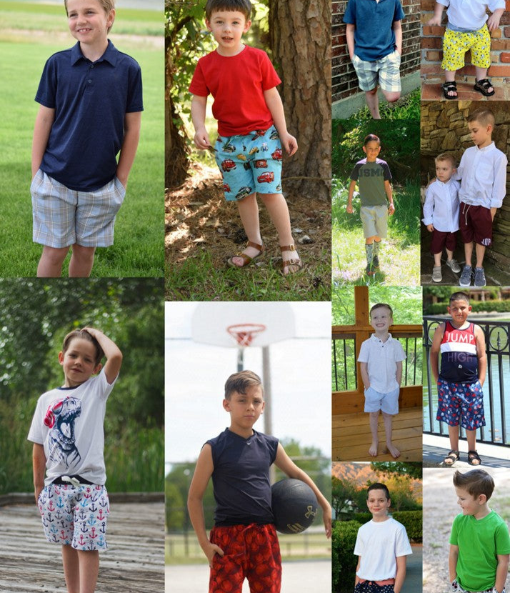 Tucker's Knit-Waist Woven Shorts for Kids