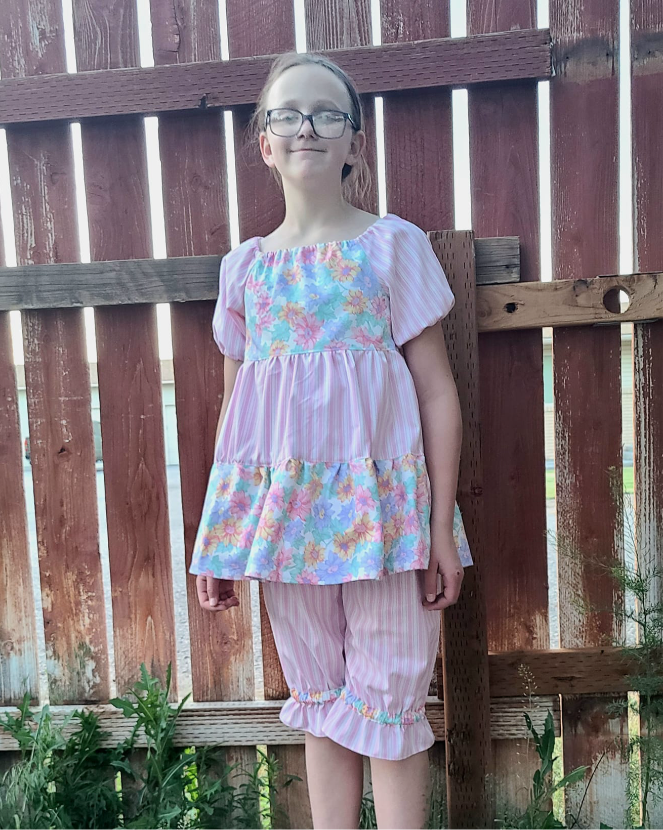 Isabella's Tiered Peasant Top for Kids