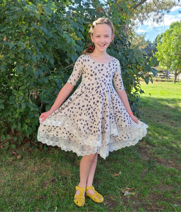 Galadriel's Lace-Trim Dress for Kids