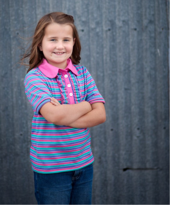 Brandi's Ruffled Polo Shirt for Kids