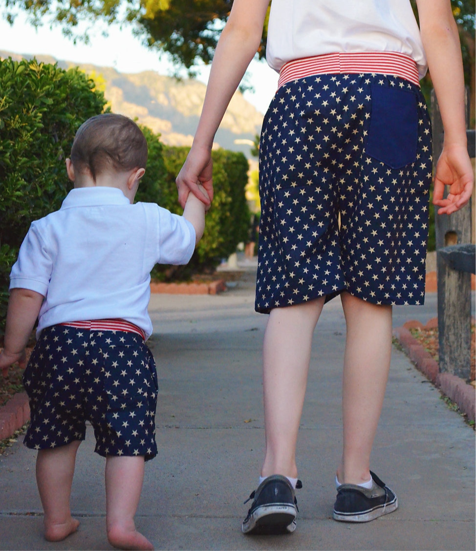 Tucker's Knit-Waist Woven Shorts for Kids