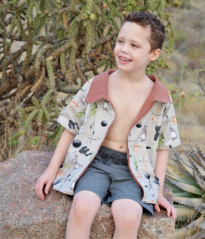 Kallan's Raglan Beach Shirt for Kids