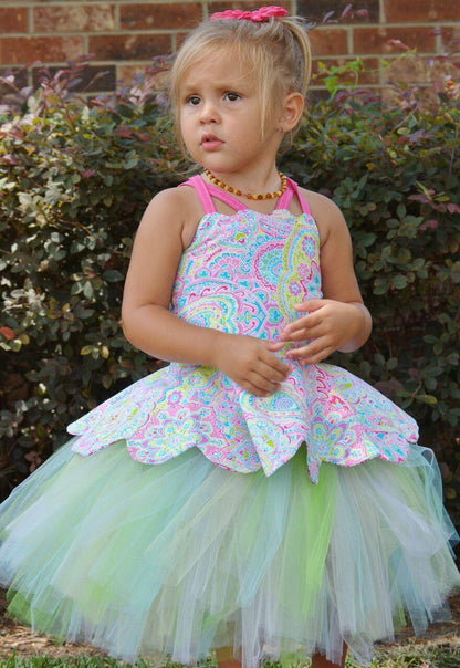 Nina's Reversible Scalloped Top/Dress for Kids