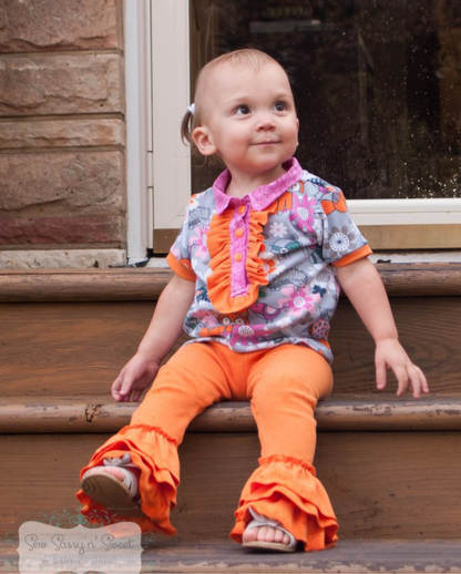 Brandi's Ruffled Polo Shirt for Kids