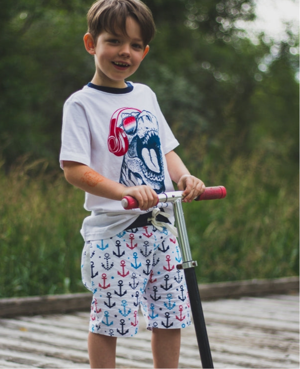 Tucker's Knit-Waist Woven Shorts for Kids