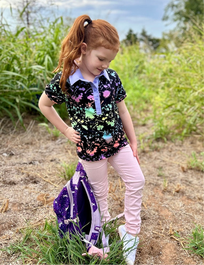 Brandi's Ruffled Polo Shirt for Kids