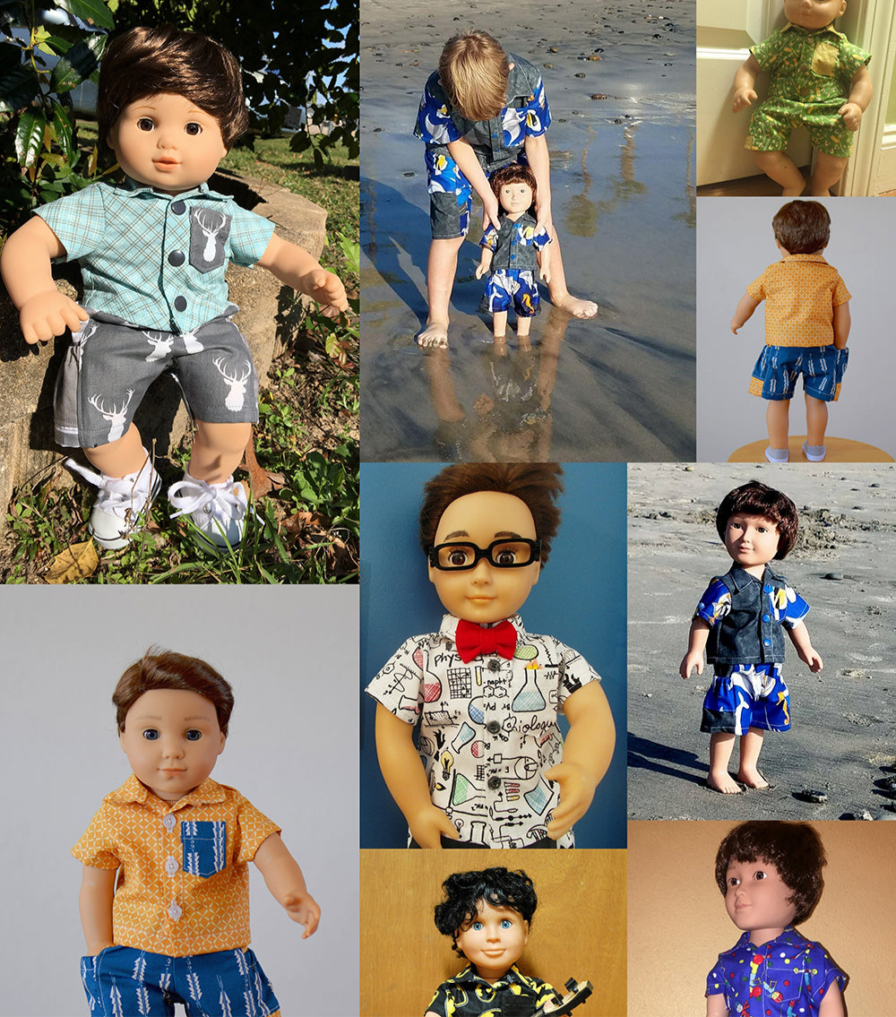 Porter's Shirt & Quade's Shorts for Dolls