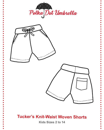 Tucker's Knit-Waist Woven Shorts for Kids