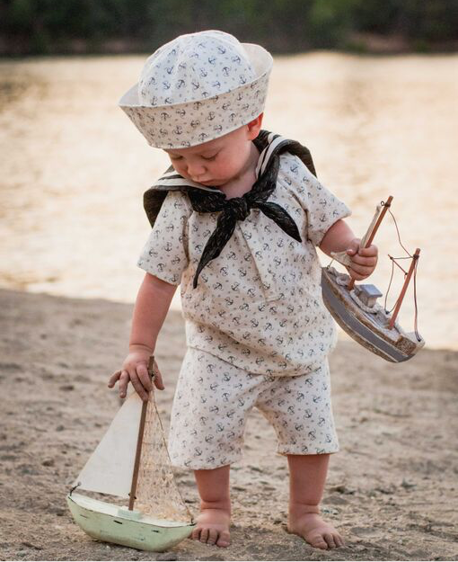 Sawyer's Sailor Hat Sizes Newborn to Adult