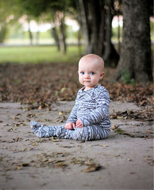 David's Knit Shirt & Footed Pants Set for Babies