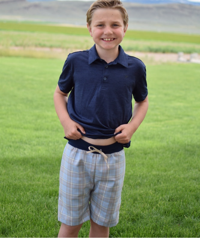 Tucker's Knit-Waist Woven Shorts for Kids