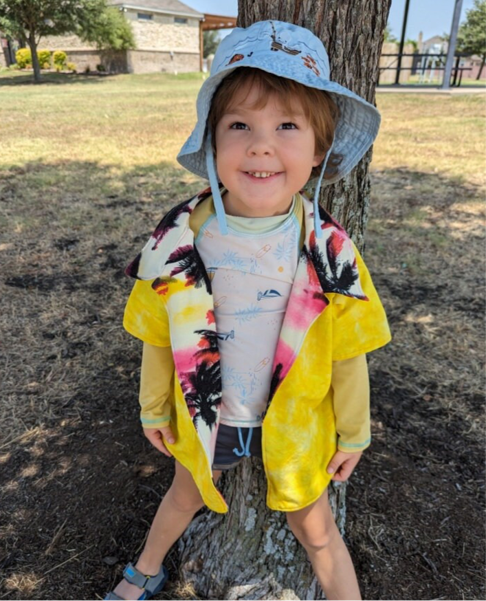 Kallan's Raglan Beach Shirt for Kids