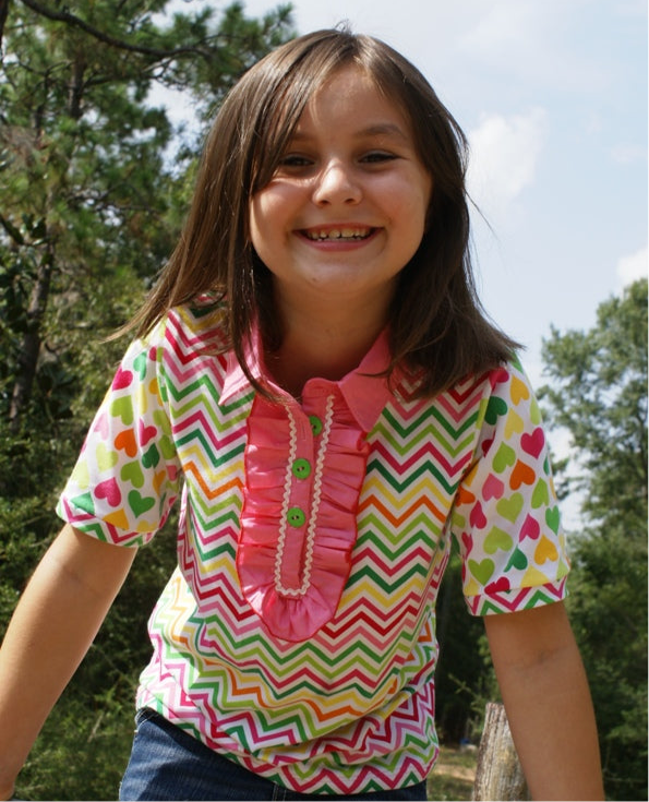 Brandi's Ruffled Polo Shirt for Kids