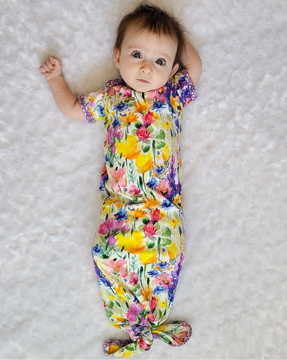 Ocean's Knotted Gown for Babies