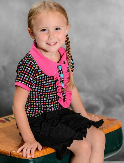 Brandi's Ruffled Polo Shirt for Kids