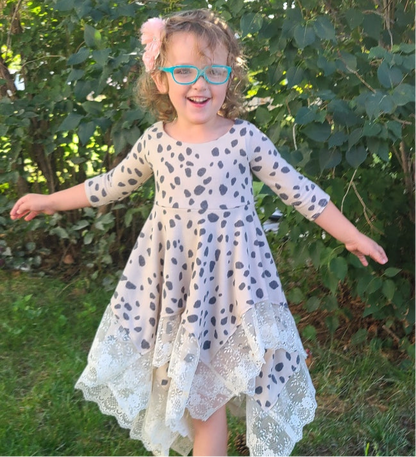 Galadriel's Lace-Trim Dress for Kids