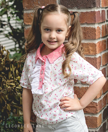 Brandi's Ruffled Polo Shirt for Kids