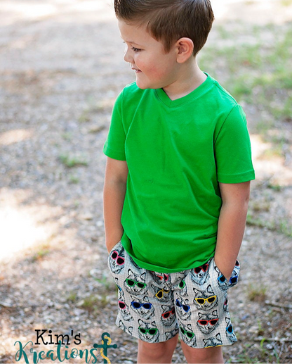 Tucker's Knit-Waist Woven Shorts for Kids