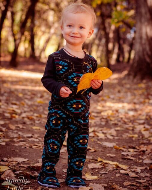 David's Knit Shirt & Footed Pants Set for Babies