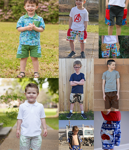 Quade's Bubble-Pocket Shorts for Kids