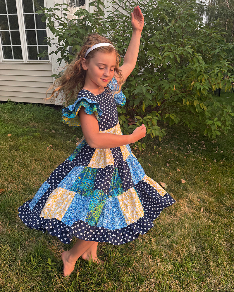 Ashley's Patchwork Dress for Kids