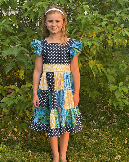 Ashley's Patchwork Dress for Kids