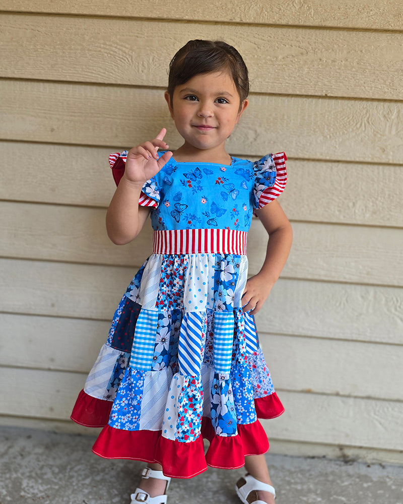Ashley's Patchwork Dress for Kids