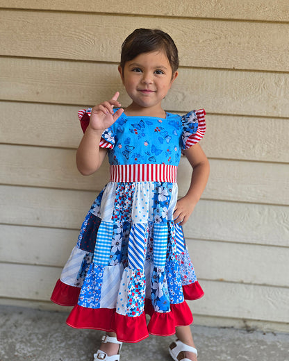 Ashley's Patchwork Dress for Kids
