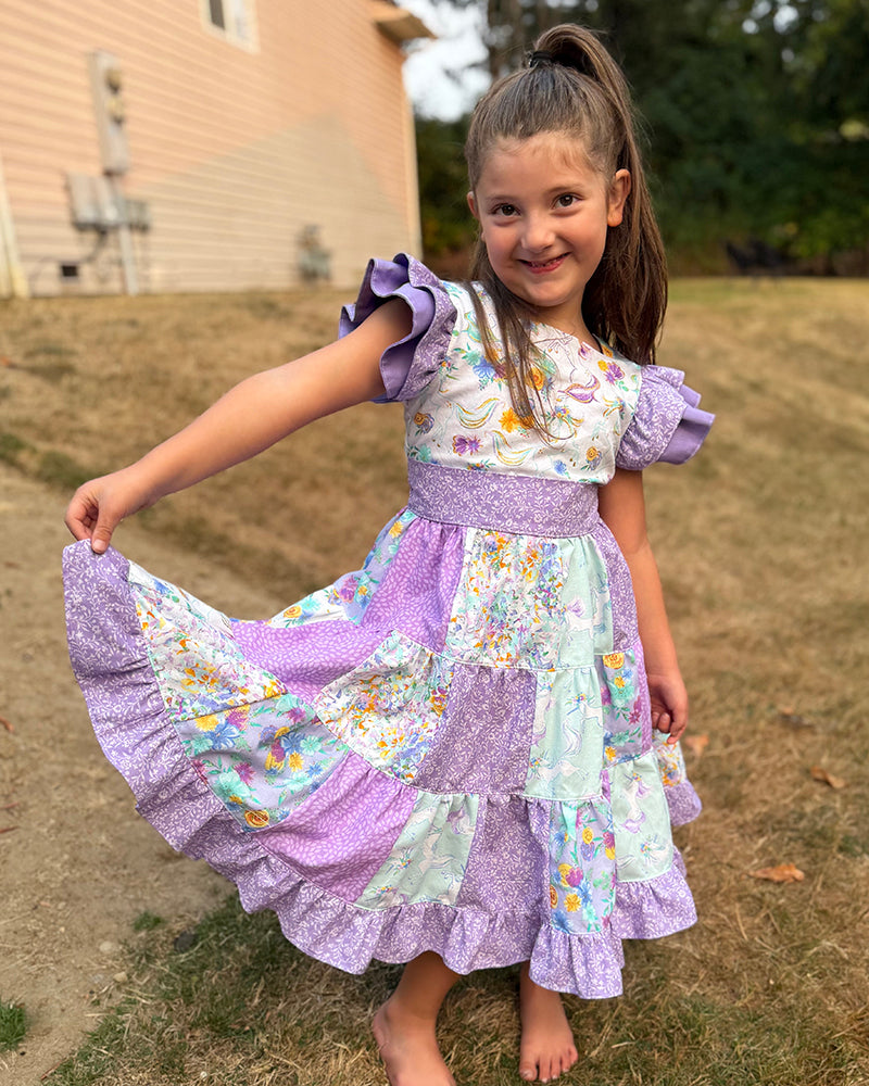 Ashley's Patchwork Dress for Kids