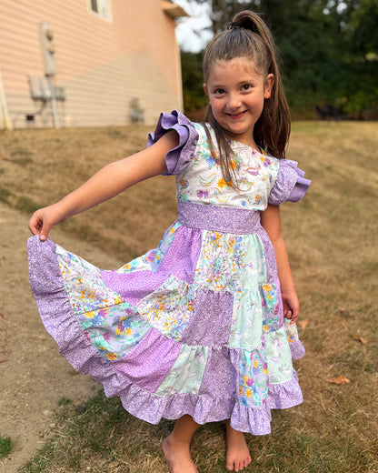 Ashley's Patchwork Dress for Kids