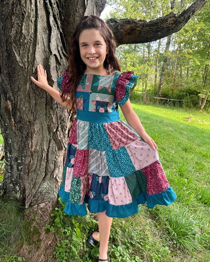 Ashley's Patchwork Dress for Kids