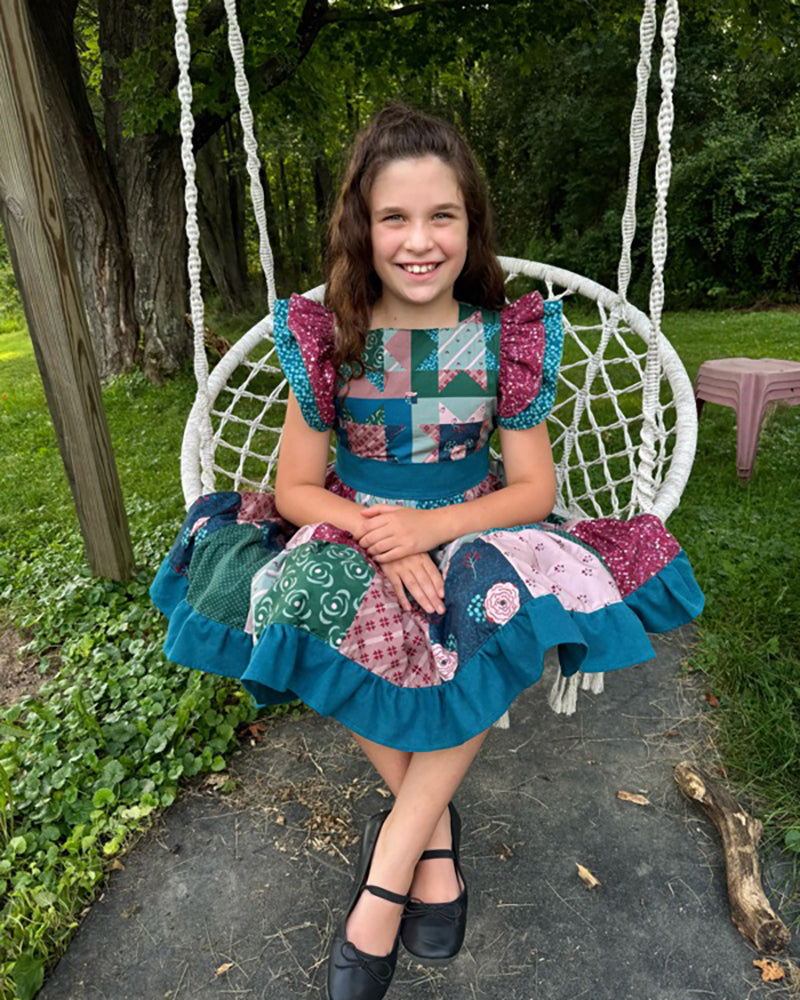 Ashley's Patchwork Dress for Kids