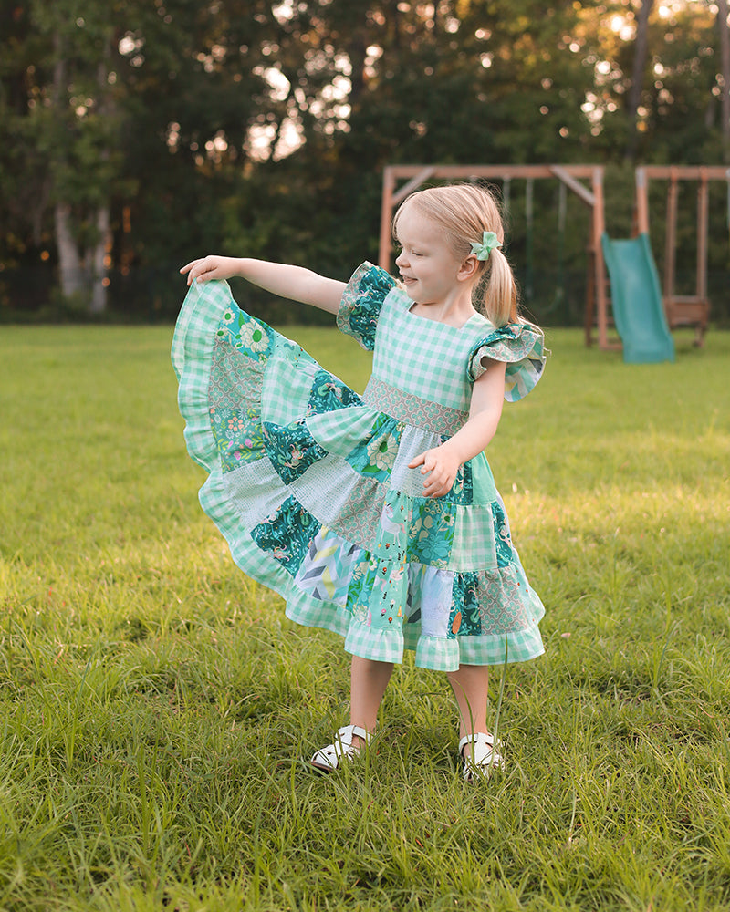 Ashley's Patchwork Dress for Kids