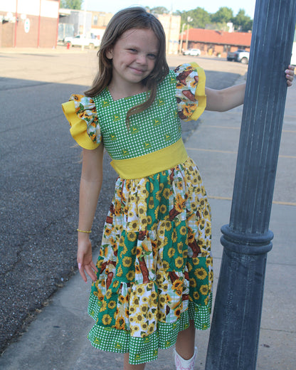 Ashley's Patchwork Dress for Kids