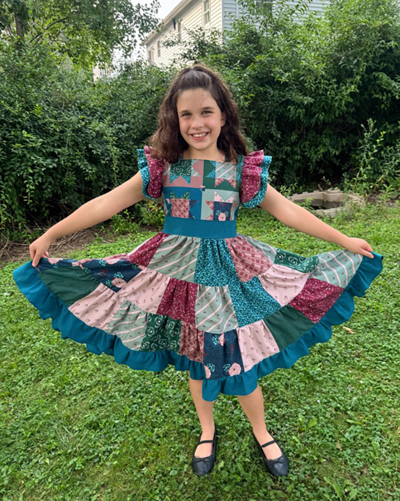 Ashley's Patchwork Dress for Kids