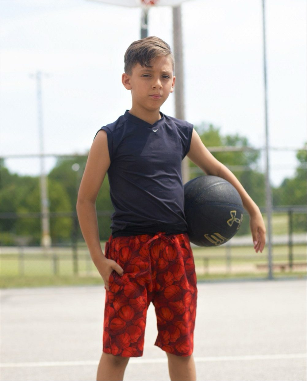 Tucker's Knit-Waist Woven Shorts for Kids