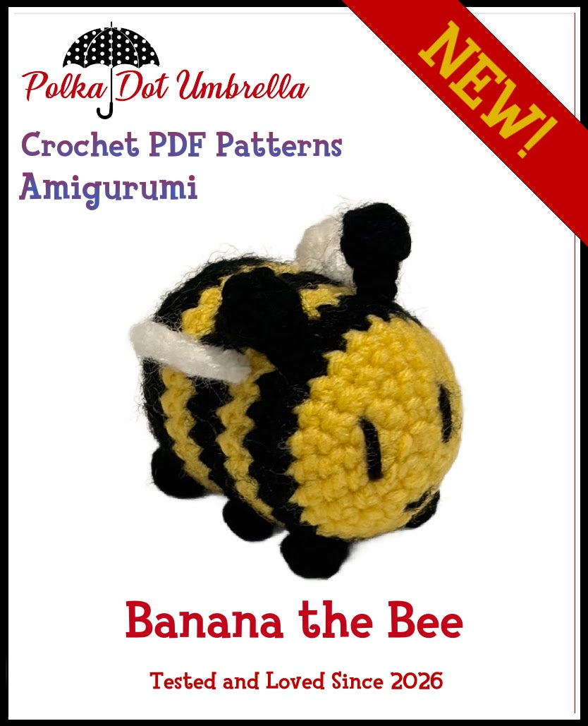 Banana the Bee Amigurumi Crochet Pattern
