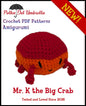 Mr. K the Big Crab Amigurumi Crochet Pattern