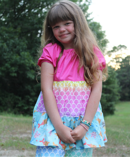 Isabella's Tiered Peasant Top for Kids