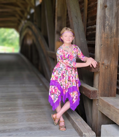 Galadriel's Lace-Trim Dress for Kids