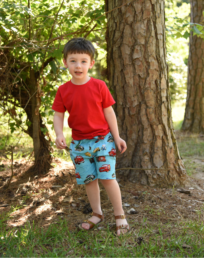 Tucker's Knit-Waist Woven Shorts for Kids