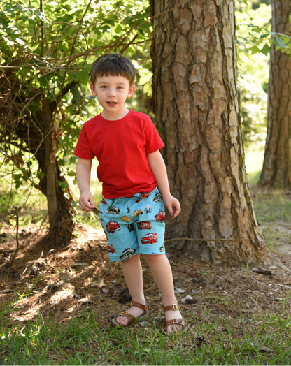 Tucker's Knit-Waist Woven Shorts for Kids