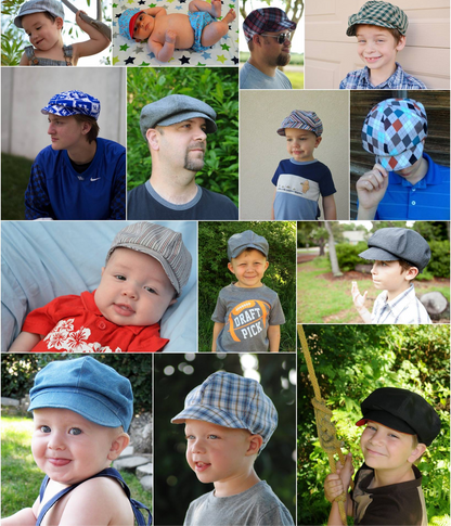 Christopher's Newsboy Cap Sizes Newborn to Adult