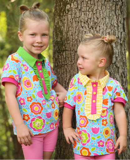 Brandi's Ruffled Polo Shirt for Kids