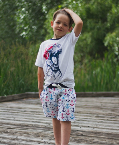 Tucker's Knit-Waist Woven Shorts for Kids