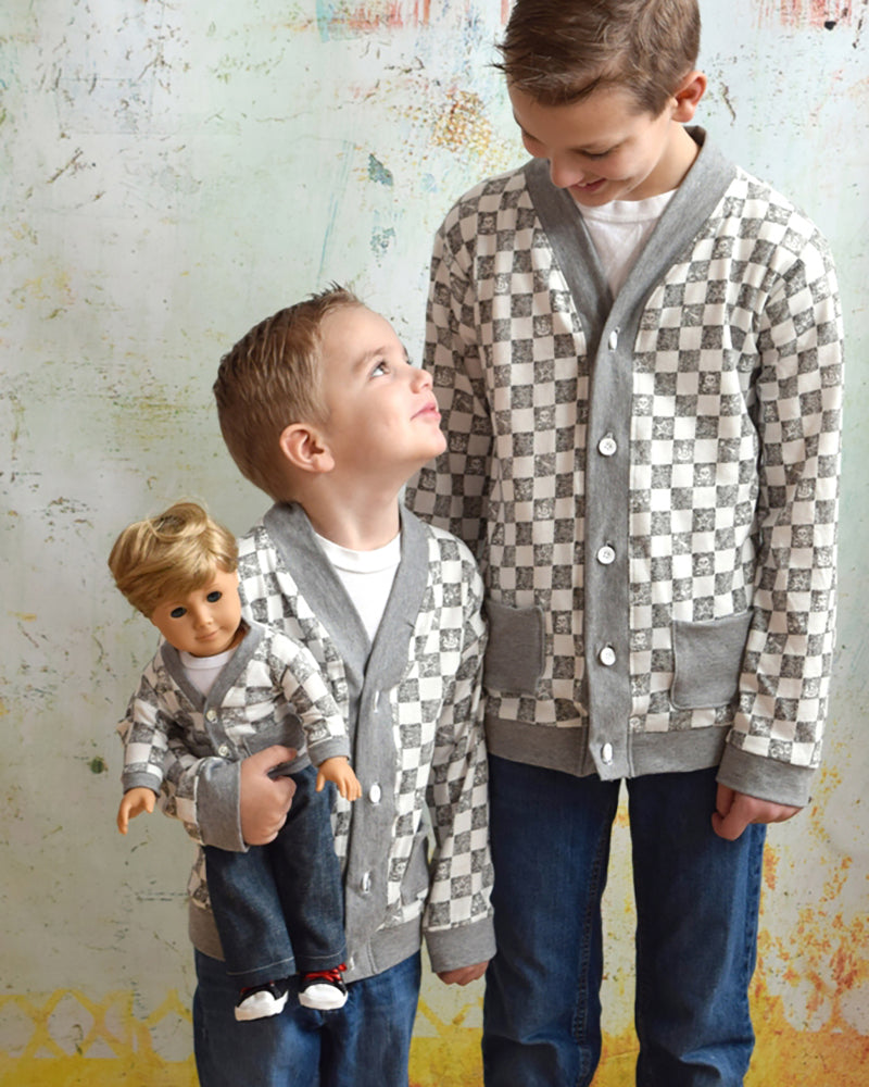 Elijah's Cardigan & Ryker's Pants for Dolls