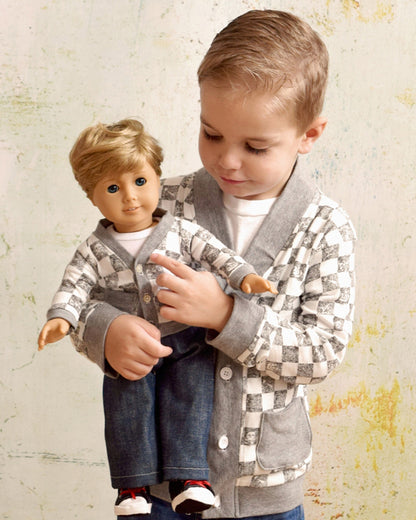 Elijah's Cardigan & Ryker's Pants for Dolls