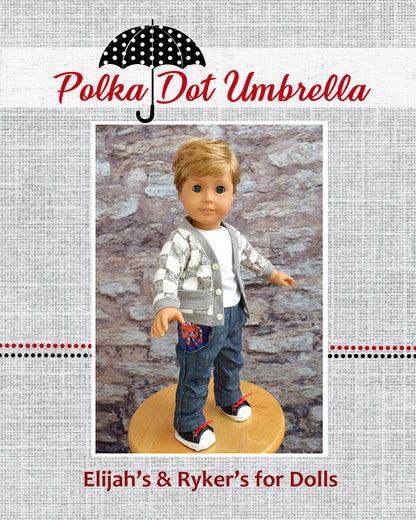 Elijah's Cardigan & Ryker's Pants for Dolls